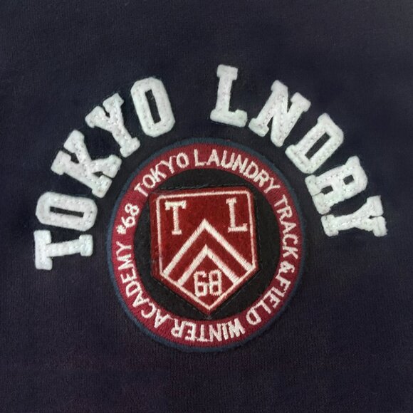 Tokyo Laundry “Willow Spring” Men’s Lined Bomber Jacket in Navy Blue Size XXL - Picture 4 of 9